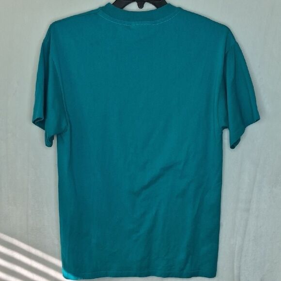 Vintage Puerto Rico Graphic Teal T-Shirt Size Large - Picture 8 of 9